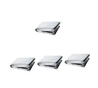 Abaodam 4 Pièces Film Réfléchissant Argenté pour Jardin de Polyester Multi Usage pour Protection des Plantes Isolation et Prévention des Gelées pour Jardinage Urgences Extérieur
