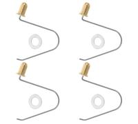 Abaodam 4 Pièces Goupille de Verrouillage pour Barre en T de Trottinette, | Réglage Rapide du Tube, Double Bille de Positionnement, , Argenté, pour Garçon et Filles