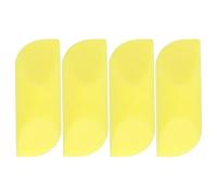 Abaodam 4 Pièces Lime à Pieds Double Face Jaune en Pu Manuelle pour | Outil de Soin des Pieds Réutilisable, Usage Maison ou Salon, Retire Peau Morte, Améliore L'efficacité Couleur Aléatoire