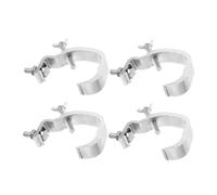Abaodam 4 pièces Lot de Crochets de Serrage pour Éclairage de Scène Pinces Truss Robustesse pour Projecteurs LED Spots et Lampes à Effets Fixation Sécurisée pour Tubes