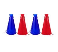 Abaodam 4 Pièces Megaphone Party Accessory Plastic Cheer Noisemaker for Sports Matches Loud Stadium Horns in and for Team Cheering