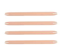 Abaodam 4 Pièces Navette de Machine à Tisser en Bois Beige Vintage, Outil de Tissage Polyvalent pour Artisanat DIY et Tapisseries, Protège Le Fil des Accrocs