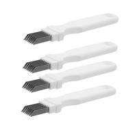 Abaodam 4 Pièces Outil de Perforation de Ballons Opération Facile Main Aiguille en Acier Blanc et Poignée en Plastique pour Fêtes et Spectacles Scène
