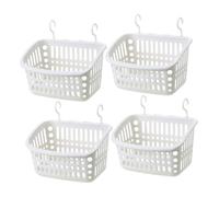 Abaodam 4 pièces Panier Suspendu avec Crochets pour Petit Animal Hamac pour Cage Lit Multifonctionnel pour Rat Chinchilla Hérisson Lot de Gris Blanc Installation Facile sans Outil
