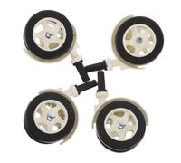 Abaodam 4 Pièces Pas de passif roulettes de remplacement roulettes silencieuses mini-roues roue silencieuse plastique