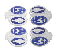 Abaodam 4 Pièces Pins Émaillés Rétro Pliables Décorations Vintage pour Bureau Plaques Commémoratives Minimalistes Ornements Artistiques pour Maison et Espace de Travail