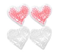 Abaodam 4 pièces Poche de Gel Réutilisable Forme de Cœur Packs de Glace Médicaux pour Blessures Compresses Chaudes et Froides pour Soins Infirmiers et Usage Domestique