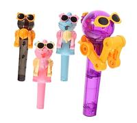 Abaodam 4 Pièces Porte Sucettes Pop Up Robot Dinosaure Créatif pour Garçon Fille de Couleurs Fête et Jeu