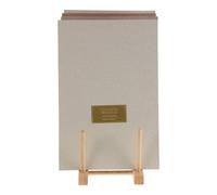 Abaodam 4 Pièces Présentoir Bois pour Faux Ongles, Panneau D'affichage | Surface Lisse Polie, Rangées Inclinées à 15 Degrés, Base Silicone Antidérapante, pour Salon Professionnel