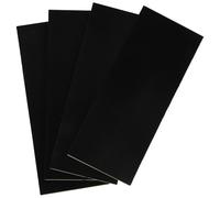 Abaodam 4 Pièces Semelle Intérieure Protège-semelles de Chaussures Autocollant pour Semelle de Chaussure en Silicone Noir Antidérapante et Résistante à L'usure de Sport Marche Sûre