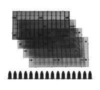 Abaodam 4 Pièces Séparateur de Bac D’Aquarium en Plastique avec Support | Grille de Filtration, Blocage Précis des Déchets, Format 11, 5x5, 9 Pouces, Noir