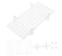 Abaodam 4 pièces Séparateurs pour Aquarium Lot de Panneaux de Division avec Ventouses pour Réservoirs à Poissons Grille Isolante Durable pour Poissons et Aménagement Aquatique