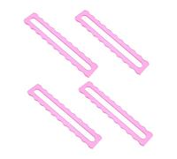 Abaodam 4 Pièces Set de Aides pour Règles Mahjong Acrylique Transparent Rose Marqueurs Festonnés pour Débutants Guide Précis pour Suivi des Lignes et Lecture des Règles pour Réunions