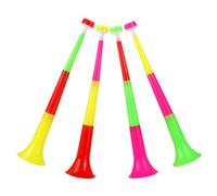 Abaodam 4 pièces Set de Trompettes Plastique Télescopiques pour Fête et Support Football Corne de Bruit Facile à Utiliser Instrument de Musique Dambiance pour Activités Couleur Aléatoire