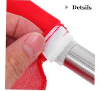 Abaodam 4 Pièces Stainless Steel Handle Sweat Absorbing Sponge Grip Bright Colors For Volleyball Soccer Linesman Equipment