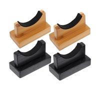 Abaodam 4 Pièces Support de Batte Baseball Bois Organisateur Stable Multi-Usage pour Bureau et Affichage Décoratif Présentoir Polyvalent pour Batte Base-Ball et Hockey Adapté Maison et