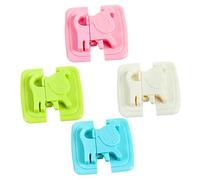 Abaodam 4 pièces Verrous de Sécurité Multifonctionnels pour Garçon Fille Ensemble de Cartoon Vert Bleu Blanc Rose pour Réfrigérateurs et Meubles Protection pour Garçon Fille et