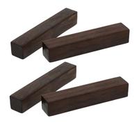 Abaodam 4 pièces Wooden Calligraphy Paperweight Set Solid Wood Heavy Desk Decoration For Chinese Calligraphy Supplies And Painting Practice Smooth Surface Traditional Paper Holder Gift