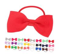 Abaodam 40 Pièces Bows for Little Puppy Hair Accessories Lightweight Elastic Bands for Small Dogs Grooming and Daily Wear