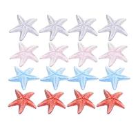 Abaodam 40 Pièces Breloques Étoiles de Mer en Résine pour Loisirs Créatifs, Décorations DIY Coques de Téléphone et Accessoires Cheveux, Mini Ornements Colorés Rouge Violet Rose Bleu