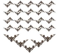 Abaodam 40 Pièces Protège Coin Livre en Métal Bronze Antique, Bords | Installation sans Perçage, Protection des Angles, Finition Lisse sans Bavure, pour Romans de Collection et Loisirs Créatifs
