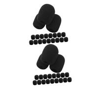 Abaodam 40pièces Bonnette Mousse Pour Microphone De Casque Vent Éclaboussures Accessoire Pratique Pour Enregistrement Et Performance