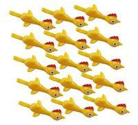 Abaodam 48 Pièces Poussin Lancer des Poulets Ailes de Poulet Doigt Fronde Poulets Volants Fronde de Poulet Ornements de pâques goûter Jouet matériau Souple Plastique