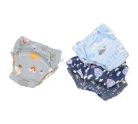 Abaodam 4pcs Culottes D'apprentissage en Coton Absorbantes pour Bébés Garçons et Filles Taille 100 Légères et Réutilisables pour L'apprentissage Propreté