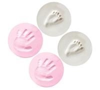 Abaodam 4pcs Empreinte de Main Pied de Bébé Souvenir en Boue Cadeau de Naissance Original pour Garçon ou Fille, Enregistrement des Premières Empreintes des Mains et Pieds de Bébé