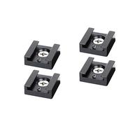 Abaodam 4pièces Adaptateur à Froid pour Flash Support avec Système De Libération Rapide pour Caméra Noir