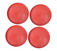 Abaodam 4pièces Assiettes Alimentation Plastique pour Poules Récipients De Nourriture pour Chicks Canards Et Oies Bac De Nourrissage Pratique Et Léger pour Éleveurs De Volaille