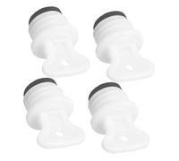 Abaodam 4pièces Bouchon de Rechange pour Bouillotte Compatible avec Sacs et Bouteilles Isothermes Couvercle Étanche Caoutchouc pour Remplissage et Fermeture Facile