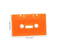 Abaodam 4pièces Cassettes Audio Vierges Plastique Cassettes Enregistrement Vintage Vides pour Mixtapes DIY Et Projets Artisanat Mural