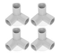 Abaodam 4pièces Connecteurs Plastique pour Barrière De Sécurité Intérieure Accessoires pour Enclos avec Fixation à Ventouse Compatible avec Tubes