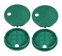 Abaodam 4pièces Couvercles De Vannes Arrosage Ronds pour Système Irrigation De Jardin Lot pour Extérieur Protection des Vannes
