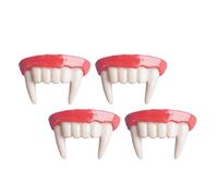 Abaodam 4pièces Faux Dents de Lapin Prothèses Dentaires pour Halloween Dents Factices de Zombie Décorations Dentaires pour Cosplay Horreur