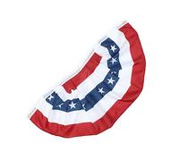 Abaodam 4pièces Lot De Fanions Drapeau Américain Plissés Pour Décoration Intérieure Et Extérieure Fanions Patriotiques Pour Jour De Indépendance
