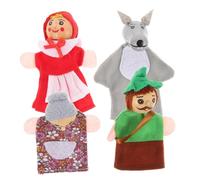 Abaodam 4pièces Marionnettes à Doigts pour Garçon Fille Lot Motifs Animaux Jouets Éducatifs Et Interactifs pour Jeux Parent-garçon Fille