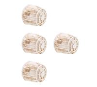 Abaodam 4pièces Matériau De Nidification Naturel Coton Et Jute pour Oiseaux pour Construire des Nids Et Refuges Confortable Et pour Oiseaux Cage