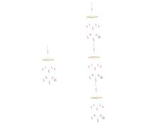 Abaodam 4pièces Mobile Suspendu Feutre Avec Et Fleurs Pour Chambre Décoration Murale Apaisante Musical Pour Crèche Et Boutique