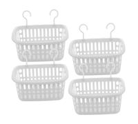 Abaodam 4pièces Panier Suspendu pour Gerbille Hérisson Et Autres Petits Animaux Accessoire De Cage Décoratif Rangement Blanc