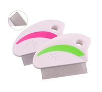 Abaodam 4pièces Peigne De Retrait pour Animaux De Compagnie Brosse De Nettoyage Dépoussiéreur Acier Inoxydable Pratique pour Enlever La Saleté Poussière des Chats
