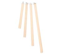 Abaodam 4pièces Perchoir pour Perruches Bâton pour Oiseau Debout Perchoir pour Cage Poteau pour Perroquet pour Griffes Oiseaux Jouet pour Perruches avec Vis