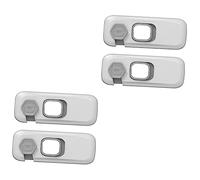 Abaodam 4pièces Verrous De Sécurité Pour Garçon Fille Anti-pincement Pour Portes Et Meubles Les Accidents Domestiques Installation Facile Avec Adhésif Transparent