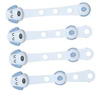 Abaodam 4pièces Verrous De Sécurité Pour Garçon Fille Système De Protection Pour Armoires Et Verrou Anti-ouverture Avec Sangle Ajustable Pour Prévenir Les Accidents à Domicile