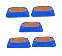 Abaodam 5 Ensembles Coffret de de Nidification Plastique pour Pigeons et Petits Oiseaux Tapis Douillet pour Incubation et des Oisillons