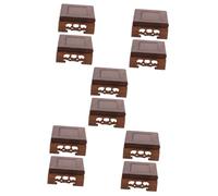 Abaodam 5 Ensembles Théière en Argile Violette Vase Bonsaï Statue Présentoir Socle Présentoir pour Ornements Décoration Intérieure Présentoir Botanique Rehausseurs 2 pièces * 5