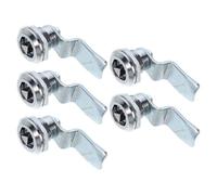 Abaodam 5 Pièces Alliage de Zinc Verrou à Came Triangulaire pour Boîte de | Argenté, Installation Facile et Usage Polyvalent, Fermeture Sécurisée pour Porte D’armoire et Coffret
