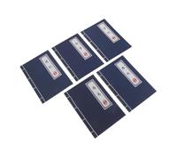 Abaodam 5 Pièces Cahier Vintage à Couverture de Littérature Ancienne avec Pages Vierges sans Lignes, Reliure Stable en Papier Élégant pour Écriture et Dessin des Étudiants