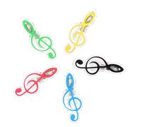 Abaodam 5 pièces Clips à Musique Durable Support de Notes et Pince à Partition Assortiment de Couleurs